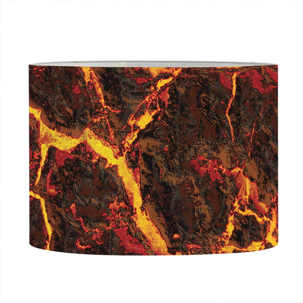 Molten Lava Print Drum Lamp Shade