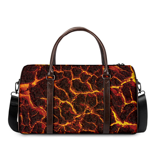 Molten Lava Print Duffle Bag