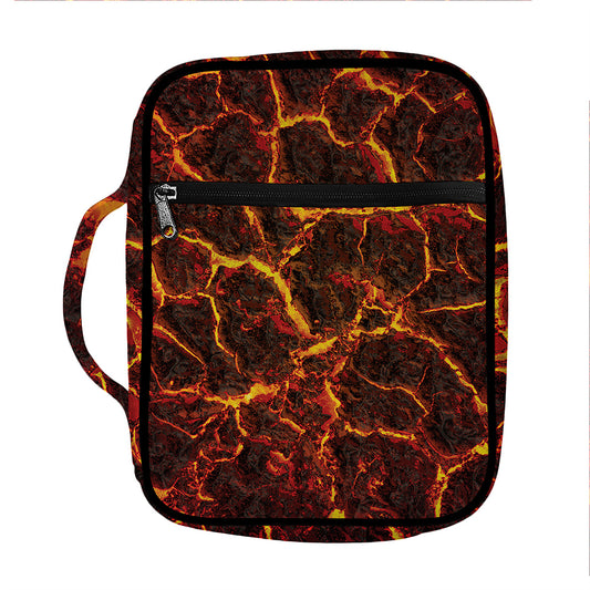 Molten Lava Print Front Pocket Bible Bag
