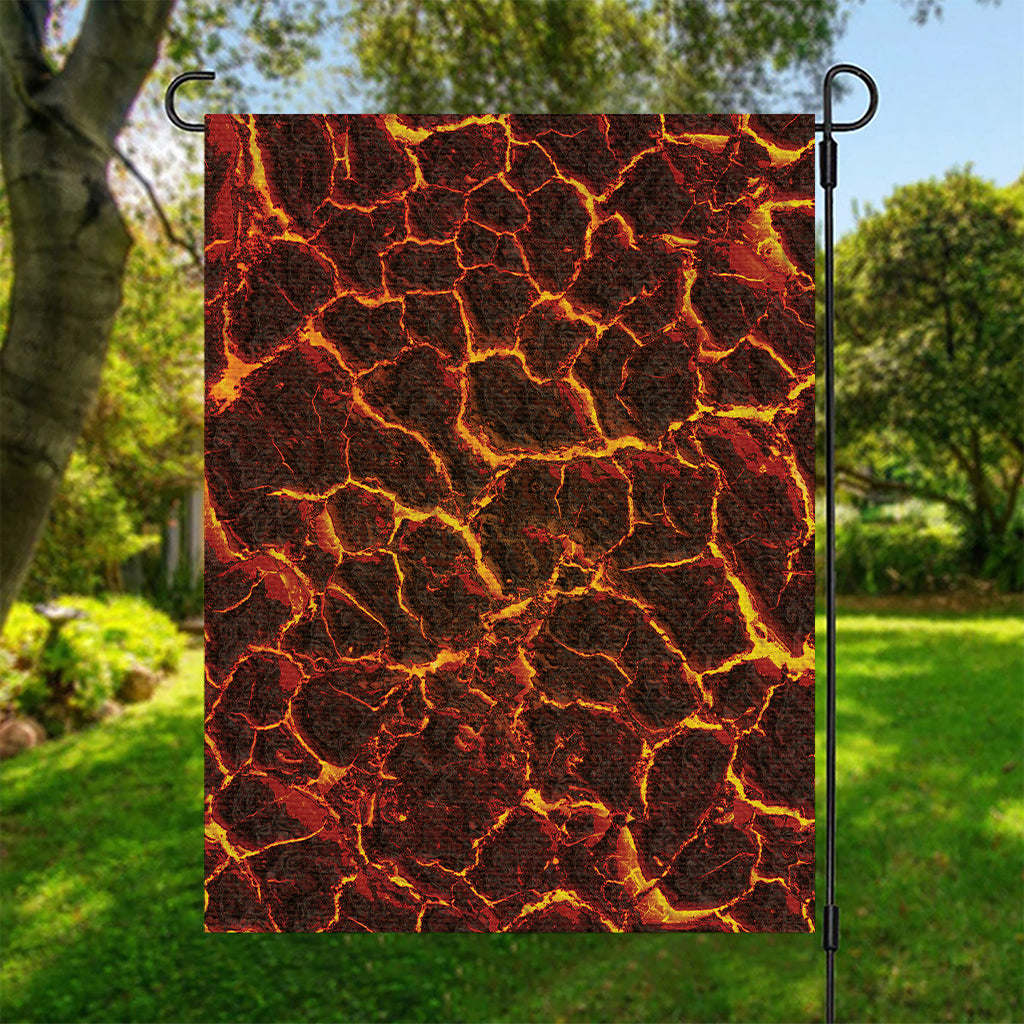 Molten Lava Print Garden Flag