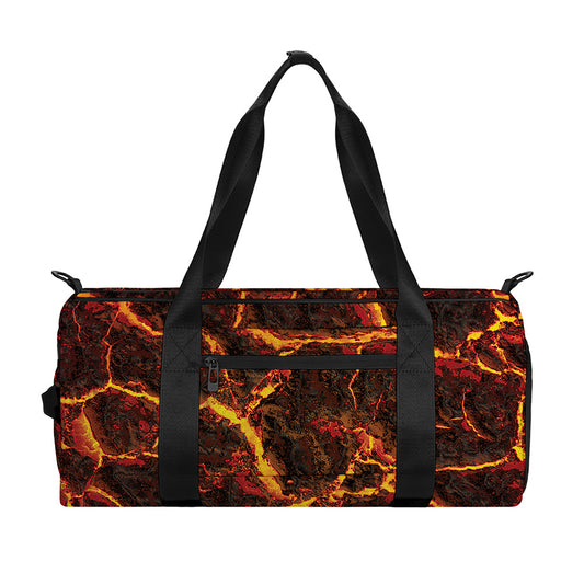 Molten Lava Print Gym Bag