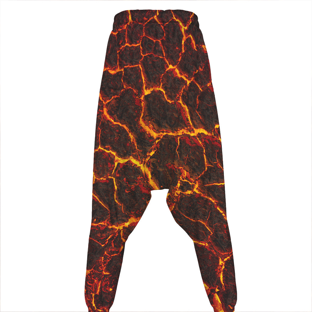 Molten Lava Print Hammer Pants