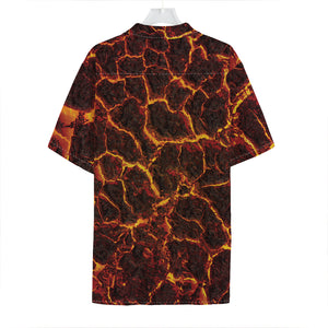 Molten Lava Print Hawaiian Shirt