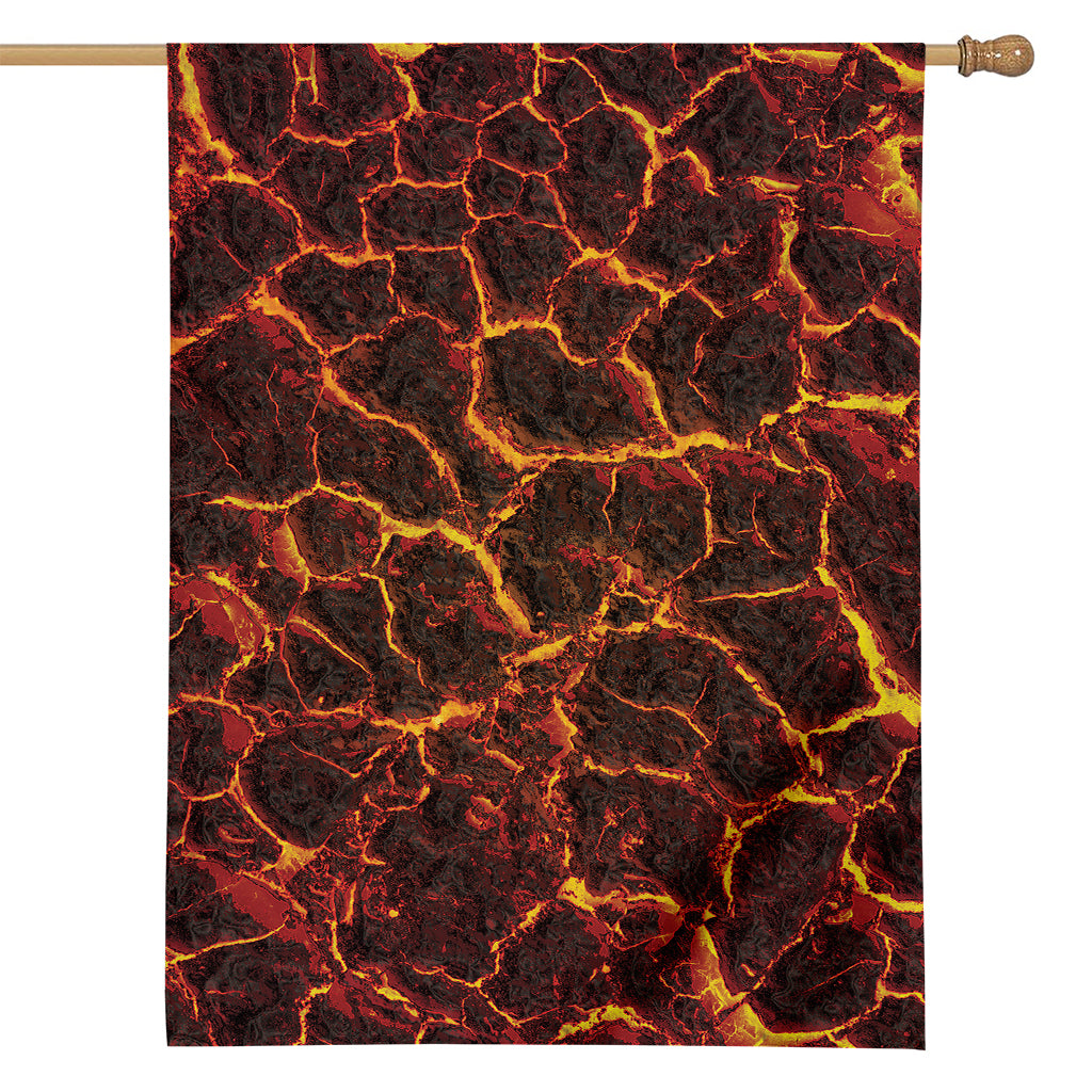 Molten Lava Print House Flag