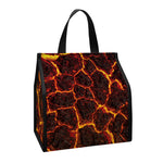 Molten Lava Print Insulated Lunch Tote