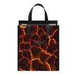 Molten Lava Print Insulated Lunch Tote
