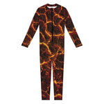 Molten Lava Print Jumpsuit