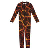 Molten Lava Print Jumpsuit