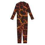 Molten Lava Print Jumpsuit