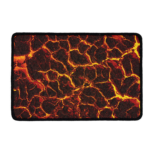 Molten Lava Print Kitchen Mat