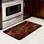 Molten Lava Print Kitchen Mat