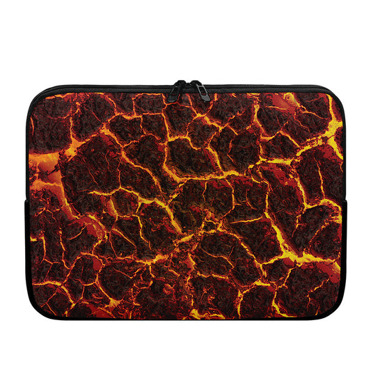 Molten Lava Print Laptop Sleeve