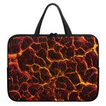 Molten Lava Print Laptop Sleeve With Handle