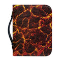 Molten Lava Print Leather Bible Cover