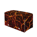 Molten Lava Print Leather Tissue Box Cover