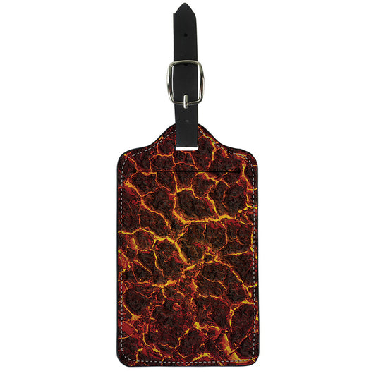 Molten Lava Print Luggage Tag