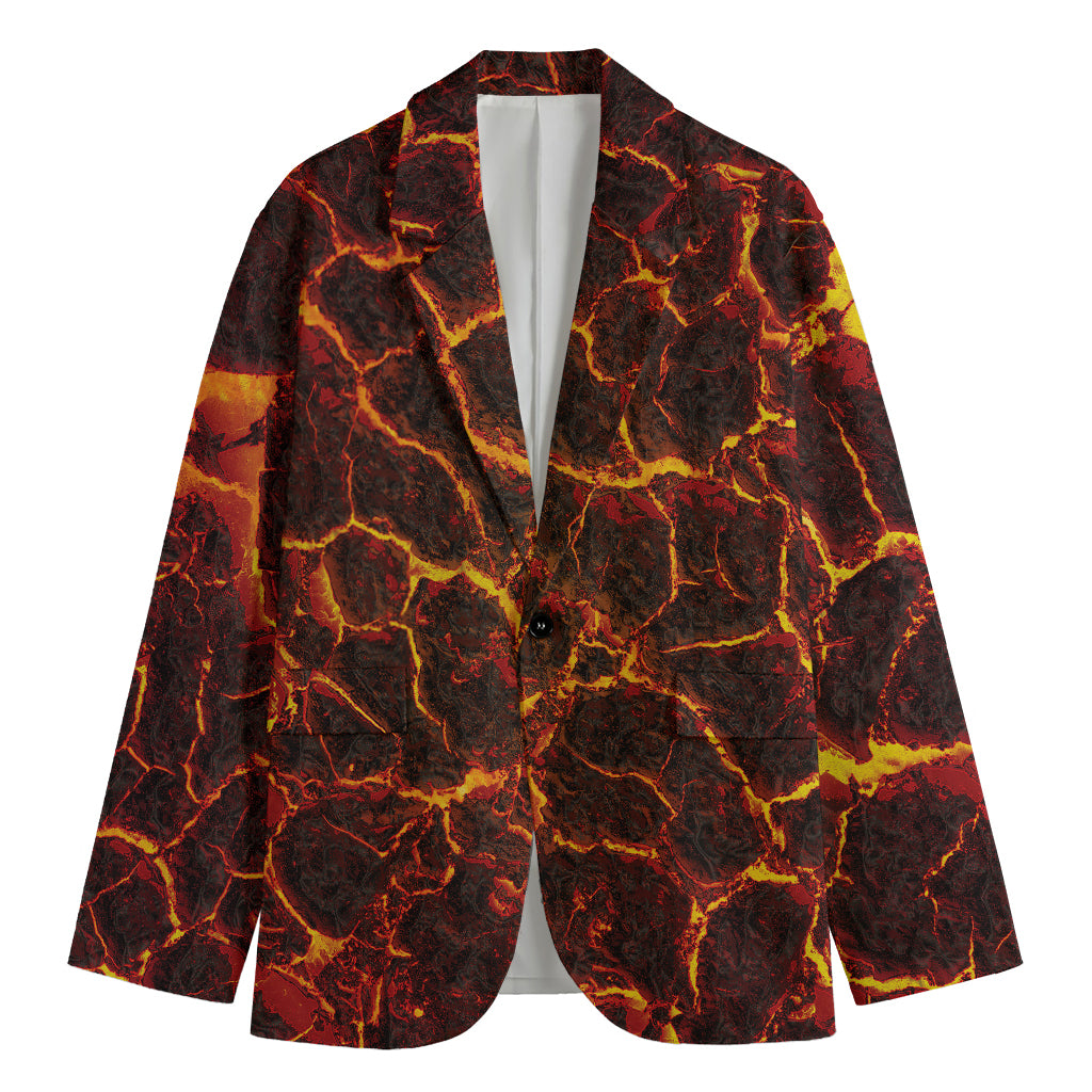 Molten Lava Print Men's Blazer