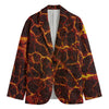 Molten Lava Print Men's Blazer