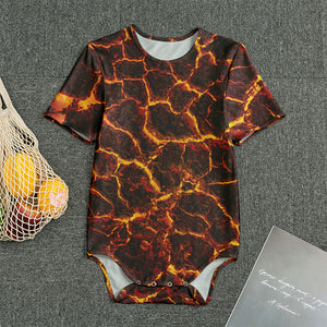 Molten Lava Print Men's Bodysuit