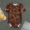 Molten Lava Print Men's Bodysuit