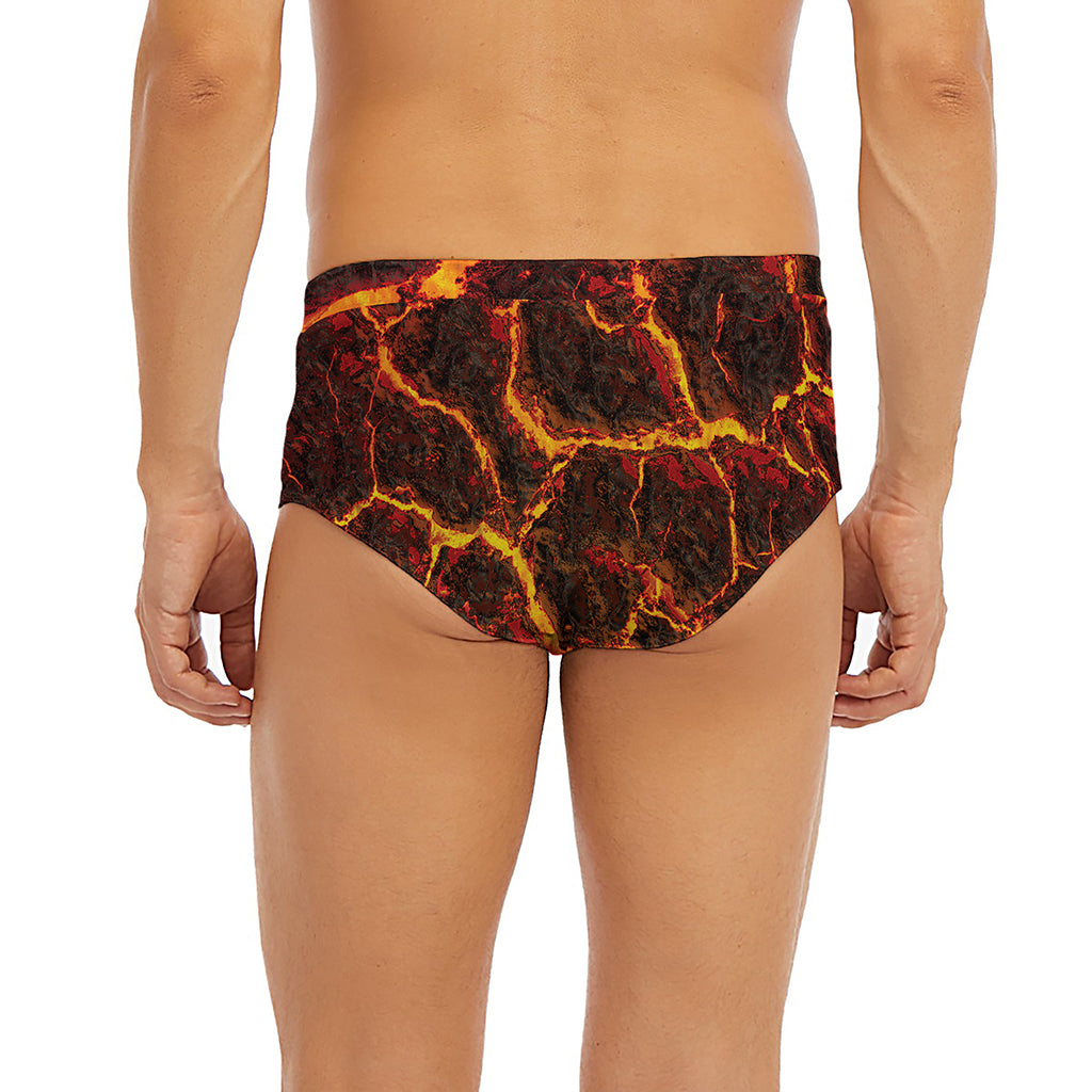 Molten Lava Print Men's Briefs