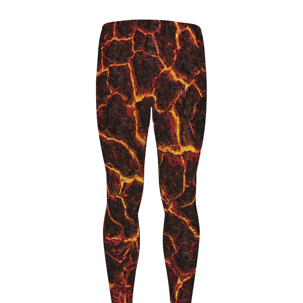 Molten Lava Print Men's leggings