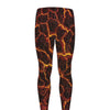 Molten Lava Print Men's leggings