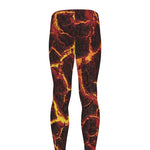 Molten Lava Print Men's leggings