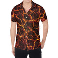 Molten Lava Print Men's Shirt