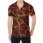 Molten Lava Print Men's Shirt