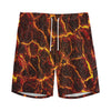 Molten Lava Print Men's Sports Shorts