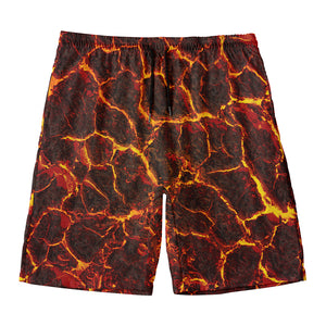 Molten Lava Print Men's Swim Trunks