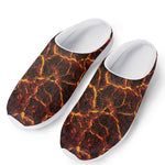 Molten Lava Print Mesh Casual Shoes