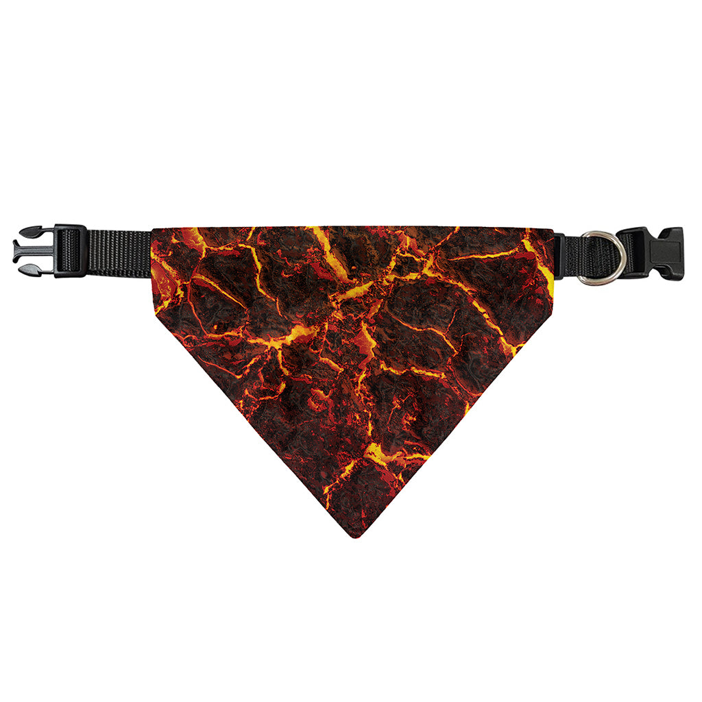 Molten Lava Print Over The Collar Dog Bandana