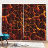 Molten Lava Print Pencil Pleat Curtains