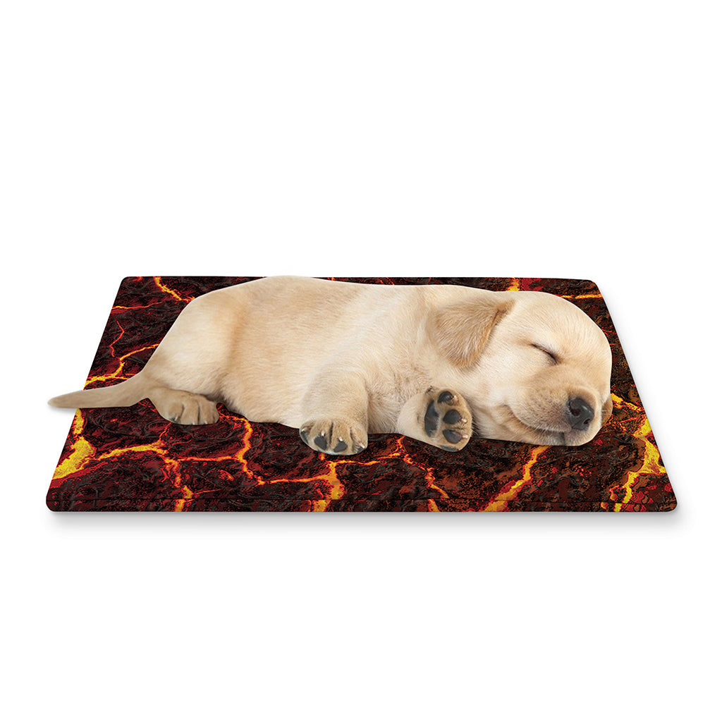 Molten Lava Print Pet Cooling Mat Cover