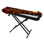 Molten Lava Print Piano Keyboard Cover