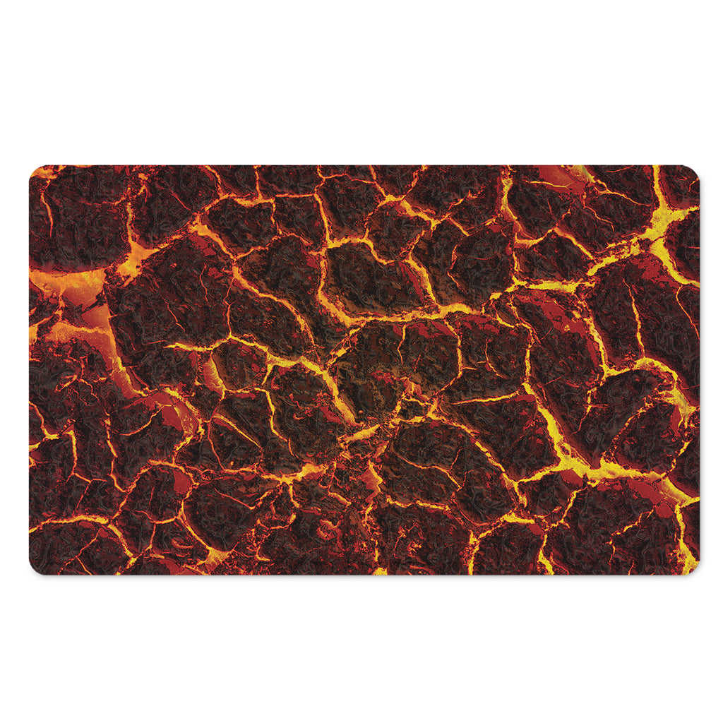 Molten Lava Print Polyester Doormat