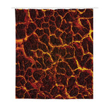 Molten Lava Print Polyester Shower Curtain