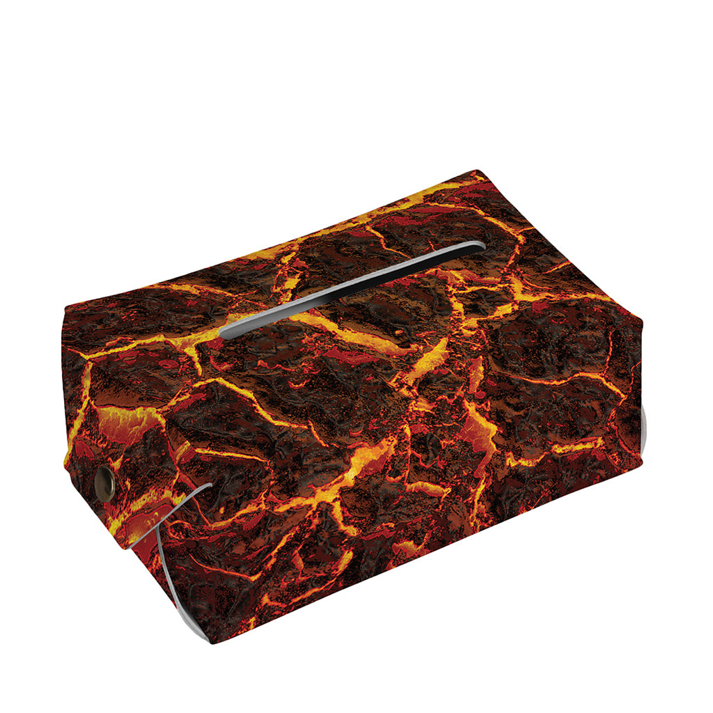 Molten Lava Print Rectangle Tissue Box Cover