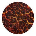 Molten Lava Print Round Blanket