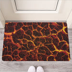 Molten Lava Print Rubber Doormat