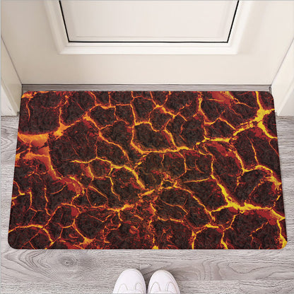 Molten Lava Print Rubber Doormat