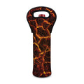 Molten Lava Print Single Neoprene Wine Tote