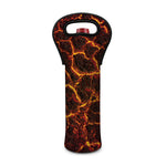 Molten Lava Print Single Neoprene Wine Tote