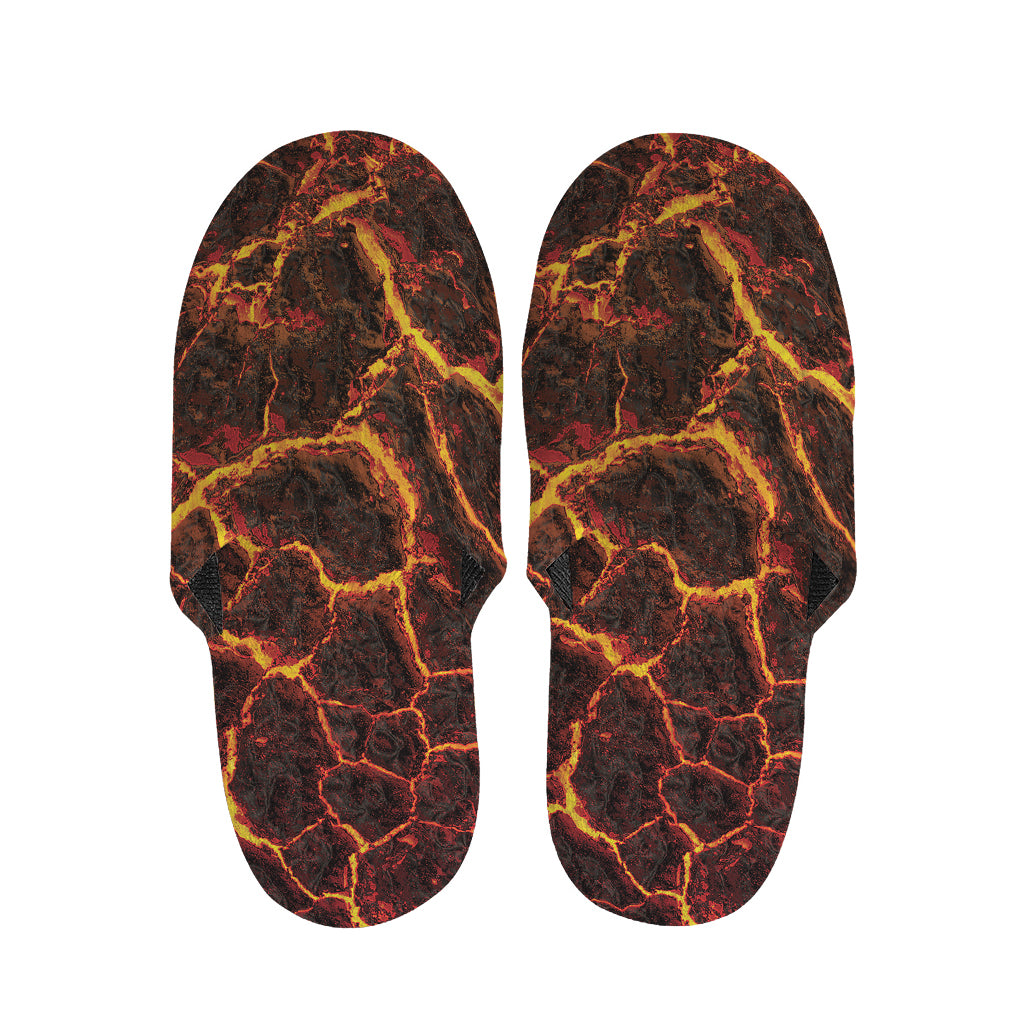 Molten Lava Print Slippers