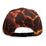 Molten Lava Print Snapback Cap