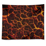 Molten Lava Print Tapestry