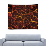 Molten Lava Print Tapestry