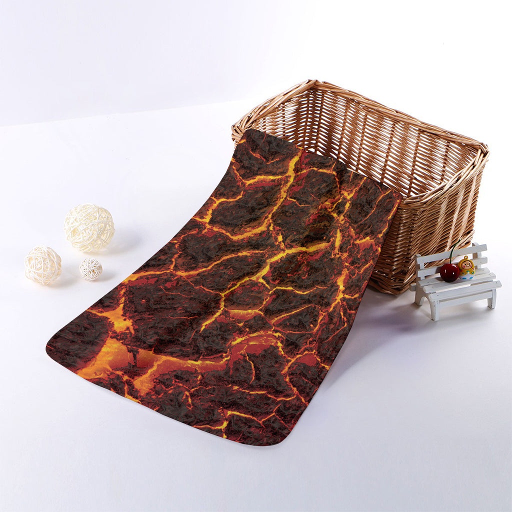 Molten Lava Print Towel